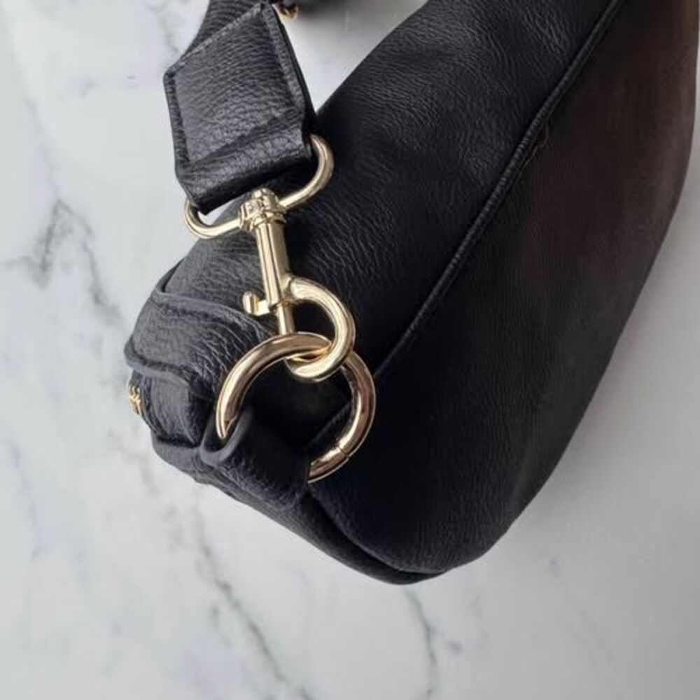 NWT Faux Wicker and Leather Crossbody - Picture 7 of 11